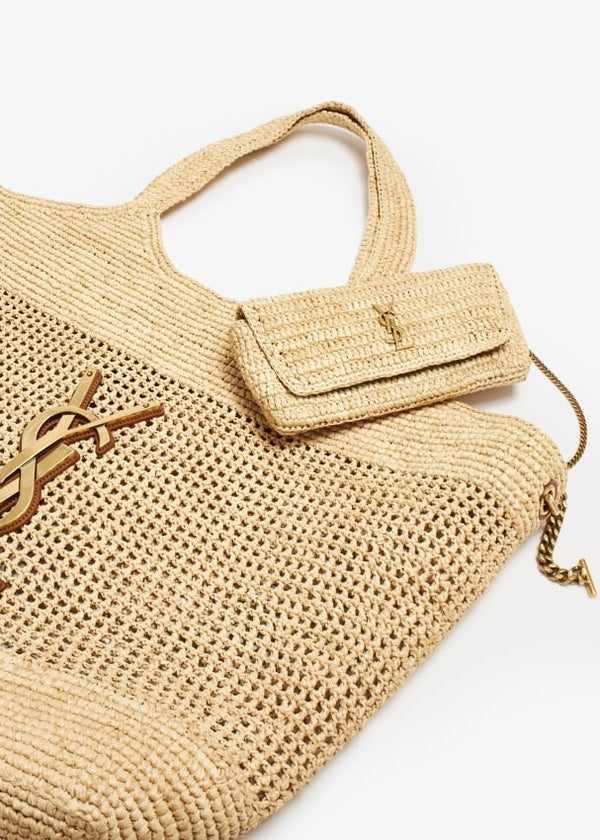 THE ICARE RAFFIA MAXI SHOPPING BAG