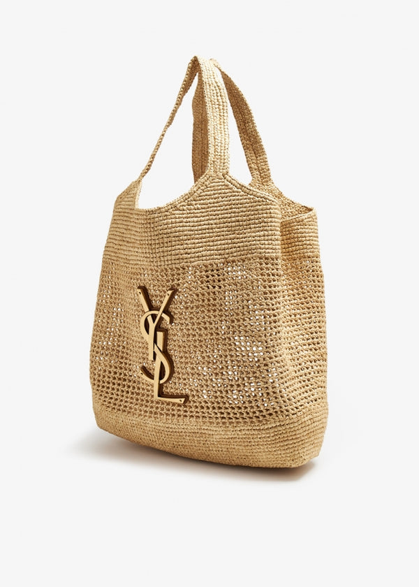 THE ICARE RAFFIA MAXI SHOPPING BAG